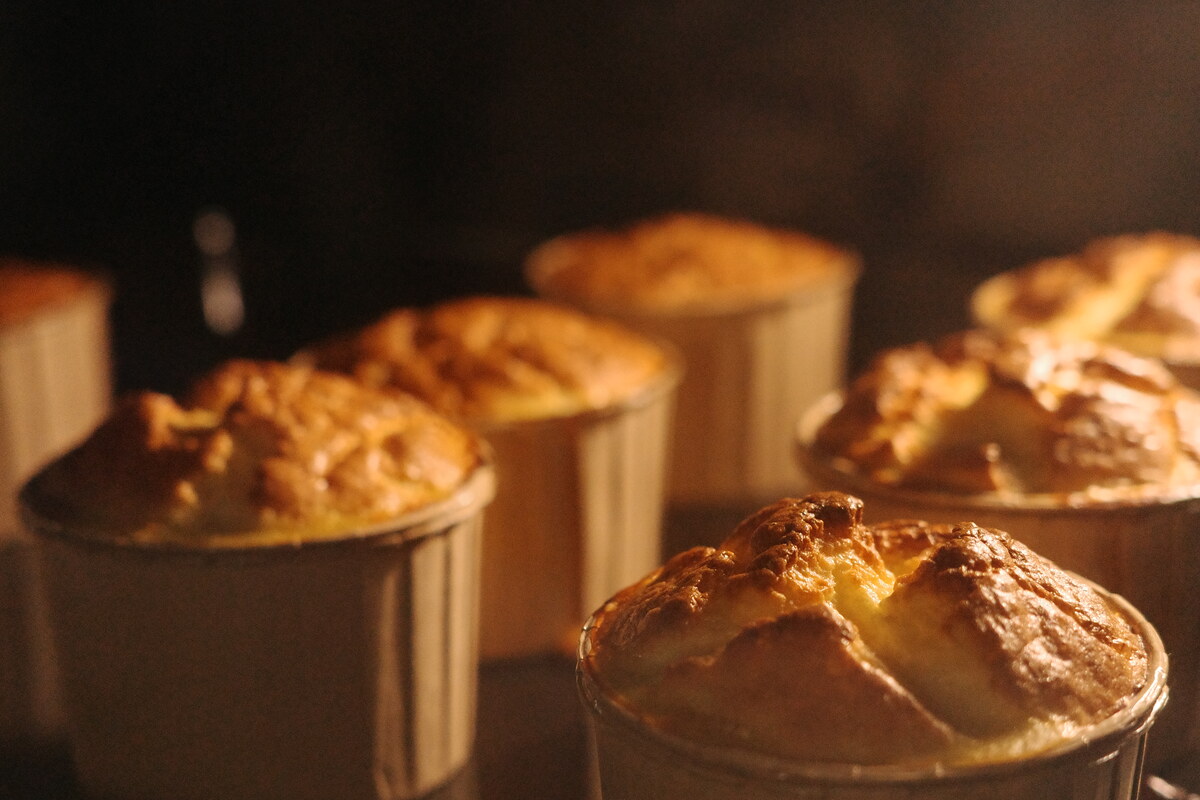 PawPa Pastry cupcakes freshly baked in the oven